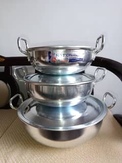 National karahi set of 3