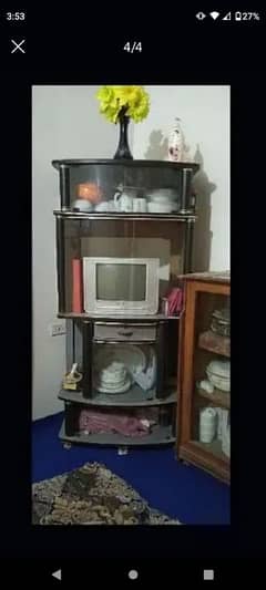 urgent sell Wooden tv trolley for sell