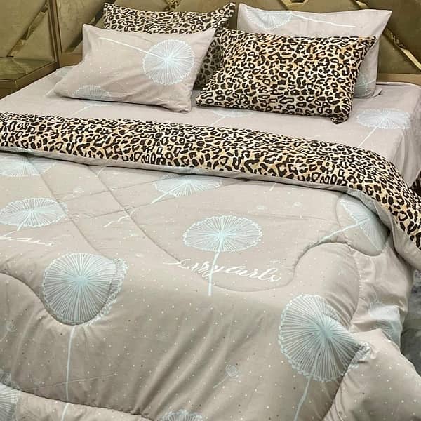 6 pcs Bed sheet with Razai (Delivery free All Pakistan ) 7