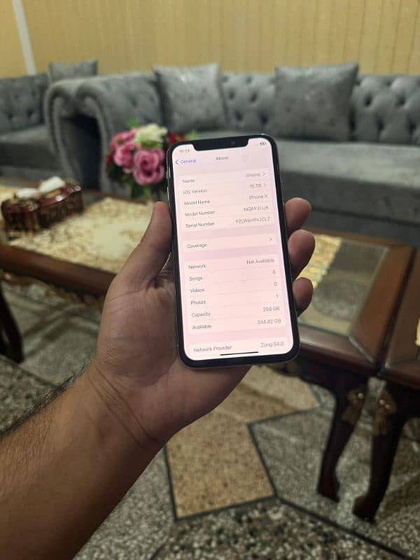 iphone x 256 gb pta approved complt box 4