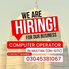 Computer Operator (Freelance Assistant)