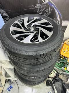 Honda Civic X 2016 to 2019 Alloy Rims And Tyres