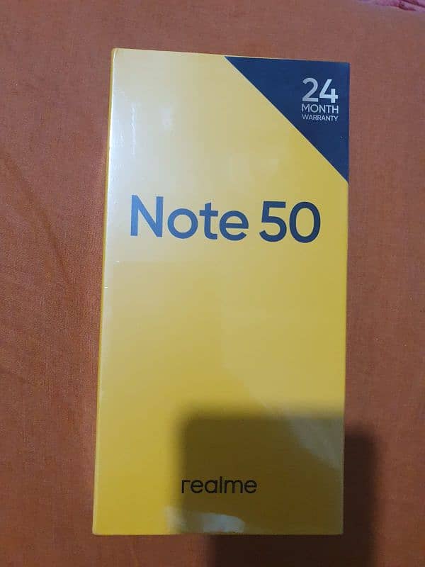 Realme note 50  4/128  pin pack 24 month official warranty 0