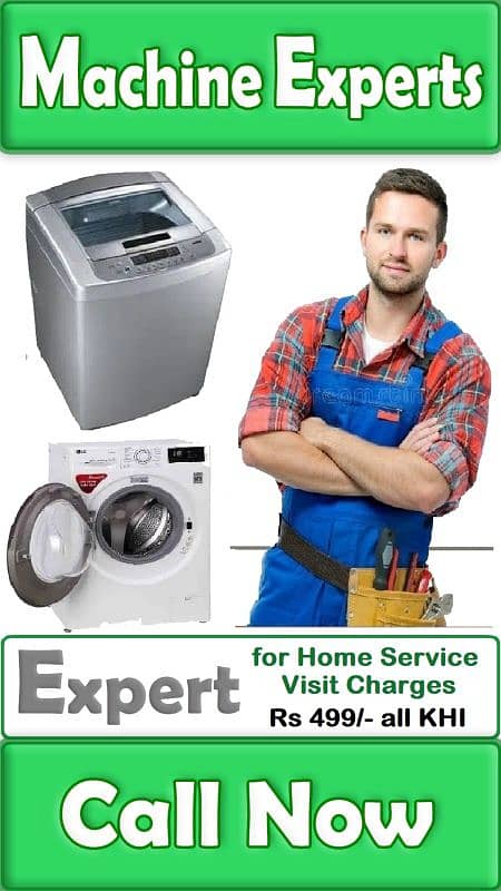 Repair Automatic Washing Machine Service Haier Samsung LG Dawlance Pel 0