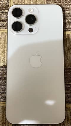 iPhone 15 pro max jv / 256gb / White Tatinium & In Warranty