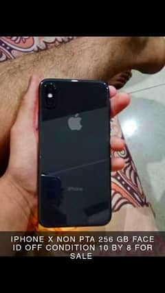 IPHONE X NON PTA 256GB Face id off hai condition ok hai