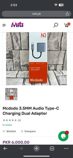 mcdodo type c converter 0