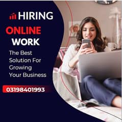 Online Job/Full-Time/Part Time/Home Base Job, Boys and Girls Apply