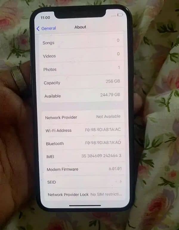 iPhone X 256 gb 6