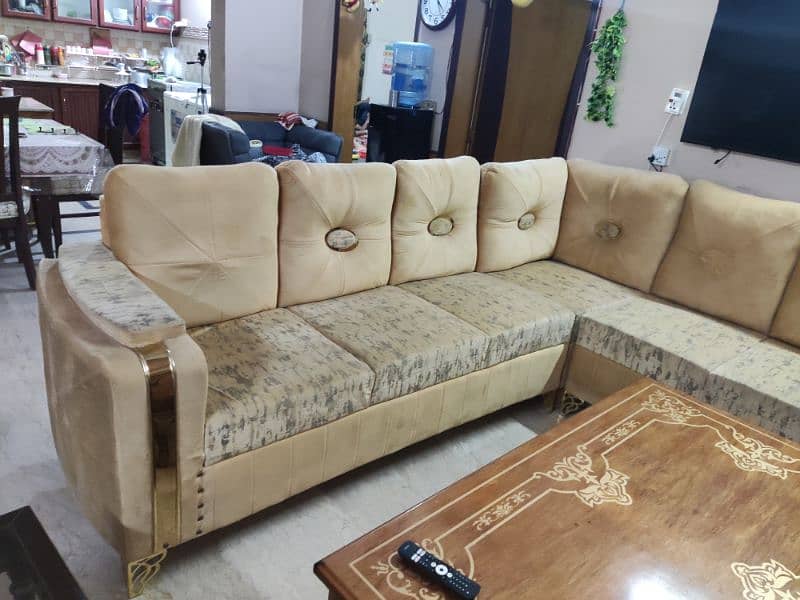 7 Seater L Shaped Sofa. 1