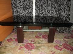 Double glass center table