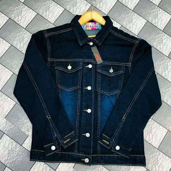 women's Denim plain jacket 1