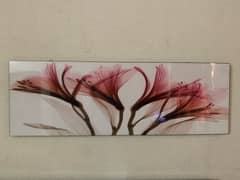 pink floral wall art