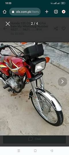 Honda 125CG WhatsApp number 0327//56/21/9/14