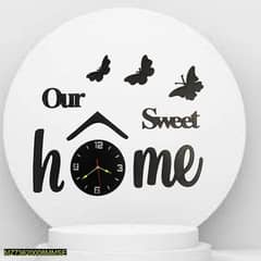 home sweet home, wall clock decoration