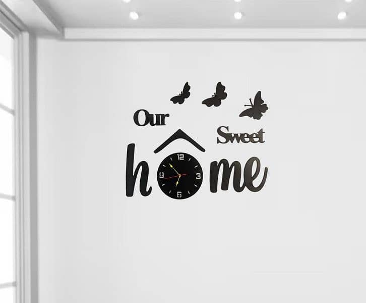 home sweet home, wall clock decoration 1