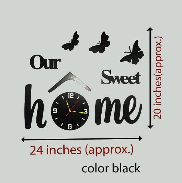 home sweet home, wall clock decoration 2