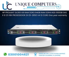 HP PROLIANT DL360 G9 RAM DDR3 64GB RAM DDR4 HDD 900GB SAS X 6 2.5 10K