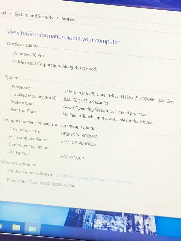 Dell 11th Generation C-i3 8GB RAM 256GB NVMe+1TB HHD Light Slim LapTop 17