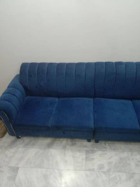 L shape sofa in gud condition 1