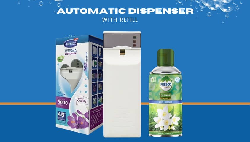 Breathe Fresh with Fresco Air Freshner Dispenser and 7 Refill Choices 3