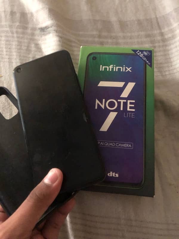 infinix note 7 lite 4/128 3 days check wranty 1