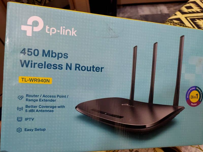 TP-LINK TL-WR940N

450Mbps Wireless N Router 5