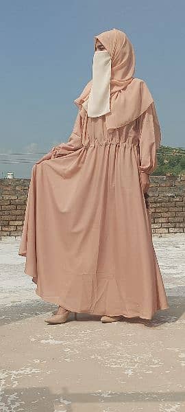 Abaya,Hijab with Half Niqab 1