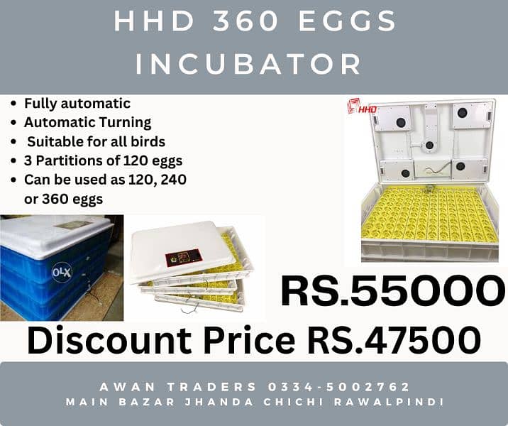 New WONEGG HHD company 56 Eggs to 2112 Eggs Imported Incubators 6