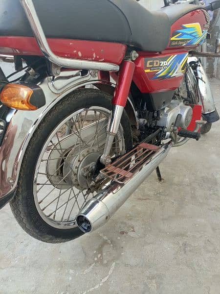 Honda CD 70 2021 model one handed used 2