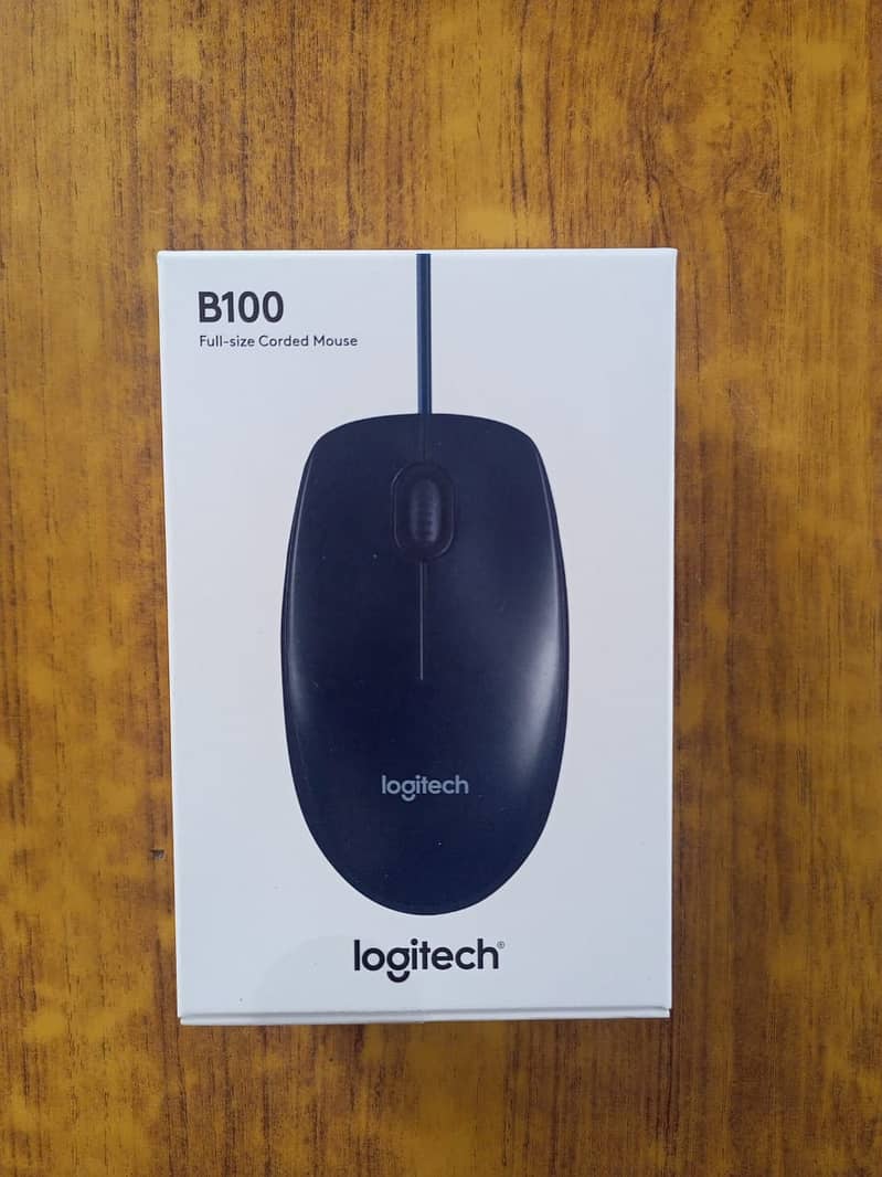 LOGITECH B100 FULL SIZE CORDED  MOUSE 0