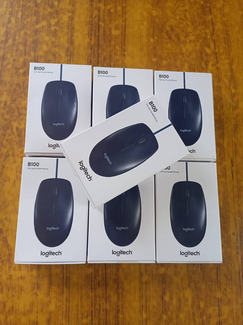 LOGITECH B100 FULL SIZE CORDED  MOUSE 5