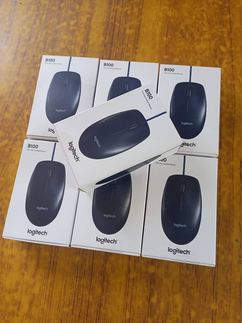 LOGITECH B100 FULL SIZE CORDED  MOUSE 7