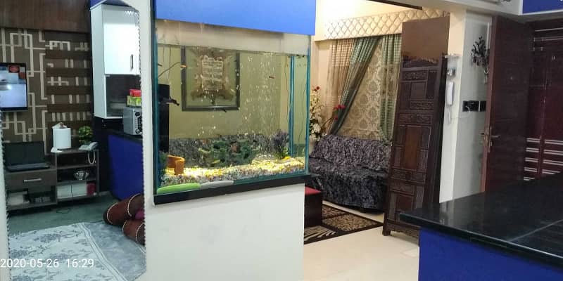 950 Sq. Ft 2 Bed dd Flat For Sale At Prime Location Of North Nazimabad Block H Near Essa Lab 4