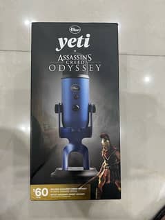 blue yeti microphone with box