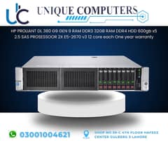 HP PROLIANT DL 380 G9 GEN 9 RAM DDR3 32GB RAM DDR4 HDD 600gb x5 2.5 S