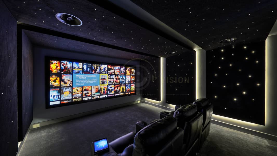 Modern Design Create a  Basement Home Cinema 1