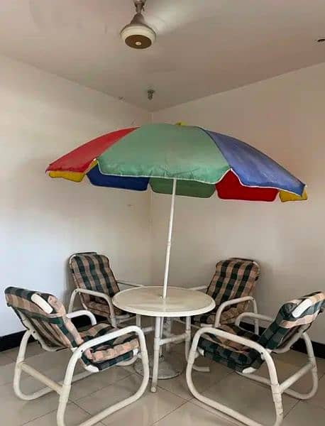 Garden chairs+Table+Umbrella 1