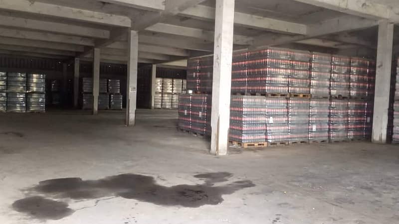 10000 square feet warehouse for rent in Quaid azam industrial estate main good location with KVA load 2