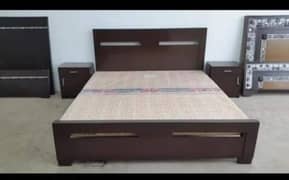 simple King size double bed with 2 side tables only 0327 604814