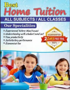 Home tuition available for class nursery to 8 class