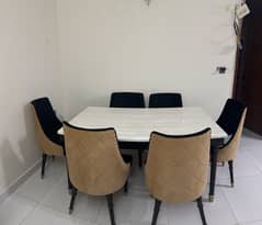 Dining Table with Six Chairs 0