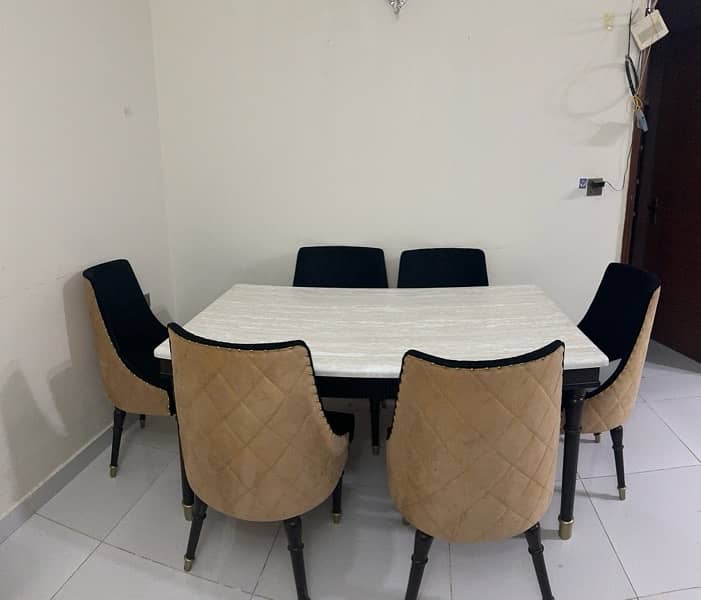 Dining Table with Six Chairs 0