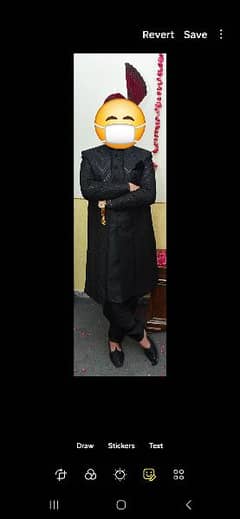 black sherwani