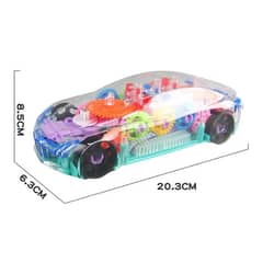 Lights Kids Transparent Car , Multicolor