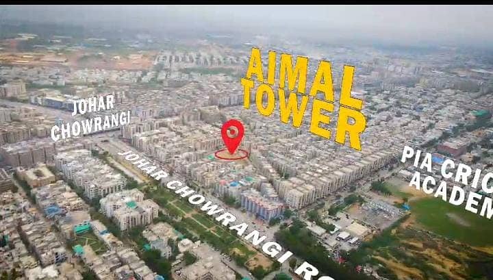 Aimal Tower 3 & 4 Bed D. D Ultra Luxury Appartment On Easy Installment At Jauhar Chowrangi 3