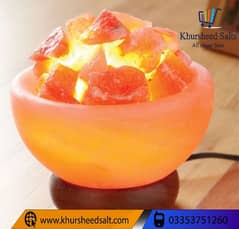 Himalayan pink Rock Salt lamp leave shape natural 100%