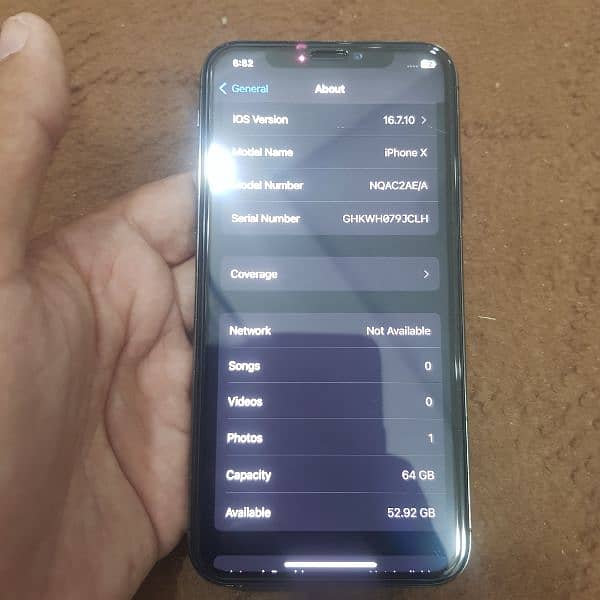 iphone X 64Gb Non PTA 1