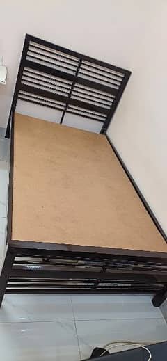 Iron metallic single Bed