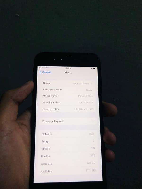 iPhone 7 plus 128 gb pta approved 5